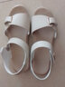 啄木鸟皮凉鞋女外穿时尚真皮凉鞋女平底孕妇防滑休闲妈妈凉拖鞋子女 米色 37 实拍图
