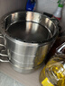 钢米 304不锈钢无孔原味蒸锅家用蒸饭实心蒸笼不串味煤气灶电磁炉通用 实拍图