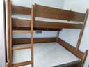 木香邻上下铺床男孩高低床小户型1.2米女孩儿童床实木双层子母青少年床 高低床+书架【深色】 下铺1.35*1.9米，上铺1.05*1.9米 实拍图