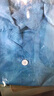 FGHGF静电衣无尘衣连体服大褂静电服无金属静电服防尘工装发岩棉防护衣 蓝色静电大褂（+工帽） XXL 实拍图