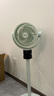 库思特 Kusite空气循环扇果岭电风扇落地扇家用摇头对流静音风扇台立两用直流电扇节能变频台扇 烟雨绿智能电子款 实拍图