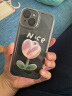 英恺达 适用苹果15手机壳iphone15保护套全包防摔男女款创意防摔保护壳透明彩绘郁金香 实拍图