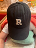 目丸棒球帽女2025新款春夏季百搭显脸小大头围字母刺绣弯檐鸭舌帽男女 黑色R标款 均码 一般都能戴(54-59cm) 实拍图