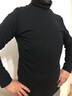 续点高领长袖t恤男打底衫男卫衣男加厚套头纯色男士秋衣秋冬季保暖 高领黑色 加厚 3XL 码162-172斤左右 实拍图