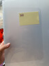 5个透明档案盒5.5cm塑料文件盒a4资料盒整理盒凭证档案盒侧面标签大容量加厚日系无印风归档白色 5个  5.5cm 实拍图
