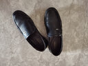 蜻蜓牌真皮男鞋新款夏季透气男士皮鞋男镂空凉皮鞋中年人爸爸鞋防滑商务休闲皮鞋皮凉鞋中老年老人爸爸凉鞋 黑色 39 实拍图