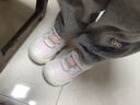 牧童学步鞋男春秋小童闪灯机能鞋女童轻便软底宝宝鞋 蜜桃粉/革面 30 实拍图