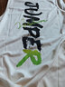 维动（VEIDOORN）背心超越投篮服T恤男美式夏季透气篮球训练运动跑步无袖圆领坎肩V 冰川白 3XL 实拍图
