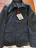 皮尔卡丹春秋新款夹克男纯棉中年男装外套纽扣翻领爸爸装商务休闲上衣男 藏青色【C12款】 L 实拍图