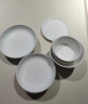 顺祥纯白碗碟餐具套装家用陶瓷简约易洁釉下彩饭碗汤面碗可微波大小碗 8英寸汤碗 单个 实拍图