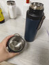 泰福高（TAFUCO）茶水分离保温杯男办公室泡茶杯水杯女316钢大容量温盖子喝水 【一杯两饮款】750ml 午夜蓝 实拍图