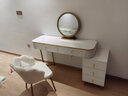 智新木王梳妆台卧室现代简约小户型北欧轻奢网红ins风化妆桌子收纳柜一体 实拍图
