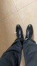 卡帝乐鳄鱼（CARTELO）软牛皮男士皮鞋商务正装鞋男软皮耐磨透气皮鞋男9585 黑色 40 实拍图
