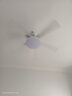领王风扇灯客厅吊扇灯一体大风力变频吊扇家用餐厅新款吸顶中山灯具 白色42寸-变频6档-全光谱-遥控 吊灯款 实拍图