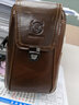 牛船长皮具头层牛皮腰包男士单肩运动手机包穿皮带插卡手机包搭扣拉链双层 棕色腰包072 实拍图