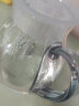 紫丁香玻璃杯带把家用耐热凉水壶玻璃耐热花茶果汁壶泡茶壶大容量1.4L 实拍图
