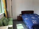 南宜胡桃木实木床双人床现代中式简约经济型高箱储物床卧室家具8518 高箱款床+环保全棕薄垫 【升级胡桃木款】1.5*2.0米 实拍图