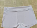 猫人（MiiOW）安全裤女纯棉抗菌裆防走光冰丝无痕平角内裤打底四角短裤二合一夏 【浅绿色+灰紫色】 2条 M (建议80-100斤) 实拍图