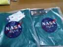 NASA GISS重磅260g纯棉短袖t恤男纯色圆领厚实不透纯白打底衫男女体恤上衣 孔雀绿 S体重85-110斤 实拍图