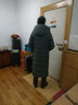 杰奥羽绒服女过膝长款90%鹅绒简约时尚休闲运动修身厚款冬季女装 4388#灰湖绿 M (165) 实拍图
