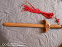 康聚如【防惊吓】桃木剑肥城桃木朱砂儿童婴儿惊吓卧室挂件客厅家居装饰 58CM朱砂百福剑 实拍图