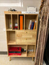舒歌 实木书架书柜落地 现代简约易客厅书房多层储物收纳柜置物架 4层双抽屉 高1.35米 1个 实拍图
