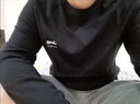 JEEP SPIRIT【两件装】吉普长袖t恤男宽松春秋上衣服打底衫学生纯棉圆领体恤 黑色+2301深灰色 XL （建议125-135斤） 实拍图