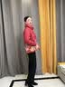 缇米媗小个子妈妈秋冬轻薄羽绒服外套中老年女大码洋气羽绒棉服短款棉袄 橘红色（白鸭绒38）现货直发 2XL 建议穿120-130斤 实拍图
