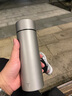 德斯汉菲纯钛保温杯男士高档泡茶杯商务定制高级杯子钛合金水杯双层大容量 经典款 450ml 实拍图
