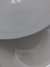 瓷秀源 纯白骨瓷盘子陶瓷碟子菜盘饭盘牛排盘西餐盘简约瓷器可定制 7英寸饭盘2个 直径 18cm 实拍图