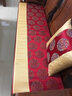 凯比特红木沙发坐垫中式家具罗汉床椅垫海绵防滑实木沙发垫套中国风加厚 红五龙团拼接 坐垫定制 实拍图