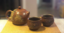 此时此刻 钦州坭兴陶纯手工茶壶泡茶壶荷花浮雕西施壶全手工茶器茶具 荷花西施全雕（1壶2杯） 210ml 实拍图