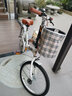 永久（FOREVER） 折叠自行车女款超轻便携小型男变速上班单车成人大人 免安装 升级版-单速-白色 减震款 20英寸（适合身高140-160CM） 实拍图