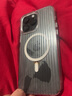 品胜 适用苹果14ProMax手机壳iPhone14ProMax磁吸壳MagSafe无线充电防摔冰川瓦楞格纹光栅保护套透明 实拍图
