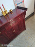 供桌家用供神桌一体香案供台全实木佛柜老榆木佛台财神爷供神用 三屉带拉板130*50*90 红色 实拍图