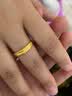 六福珠宝足金时光流转黄金戒指结婚男戒开口戒活口戒实心计价 G01G0013DS 4.19克(含工费200元) 实拍图