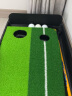 PGM  室内高尔夫  推杆练习器 迷你高尔夫套装 成人儿童 草皮版【带轨道】+挡板+儿童推杆 2.5米练习器 实拍图