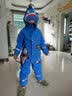 柠檬宝宝儿童防水雨衣卡通造型雨衣儿童斗篷雨披新品小学生男女童雨具 搞怪海盗鲨【连体款】 XL【请按主图尺码表选择】 实拍图