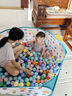 费雪（Fisher-Price）海洋球池 布制投篮儿童海洋球池球池围栏（配25个海洋球）F0316 实拍图
