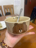 满朝佳布朗熊卡通陶瓷餐具吃米饭碗家用汤碗儿童面碗新款大碗高颜值餐具 BROWN 饭碗【4.5英寸】 实拍图