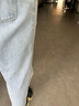 椋釉牛仔裤男秋季冬款宽松直筒长裤新款九分百搭男士裤子男休闲裤男 浅蓝 XL （130-140斤可穿） 实拍图