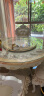 梦美斯宣 欧式茶几 大理石茶几实木精湛手工雕花客厅储物柜橡木天然玉石台面描金 798 米黄玉 1.3米茶几 实拍图