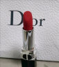 迪奥（Dior）口红烈艳蓝金999 哑光唇膏正红3.5g 内含化妆包 生日礼物送女友 实拍图