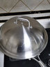 皖骄子 不锈钢锅盖通用大号耐高温铁锅锅盖24cm-43cm小号加厚高拱形家用 34拱形盖适合内径32锅外径33.6cm 实拍图