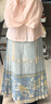 重回汉唐溶溶月竖领对襟袄马面裙套装原创明制汉服女款秋冬款 浅蓝色马面裙现货 L 实拍图