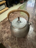 藏六造 银壶鱼子纹日本纯手工纯银烧水壶家用茶具纯银999煮水煮茶银壶 大号鱼子纹银壶 1200ml 实拍图