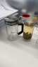 希诺抗菌双层玻璃杯男家用商务办公水杯带手柄泡茶杯子XN-9005K 420mL 实拍图