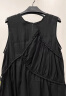 ELLE米白色无袖吊带连衣裙女2024夏季新款设计感简约小众度假裙子 黑色 S 晒单实拍图