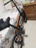 SAVA萨瓦超轻碳纤维折叠自行车喜玛诺变速油刹代驾城市通勤20寸折叠车 9速黑橙色 实拍图