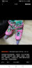 米高轮滑鞋S3儿童花样溜冰鞋套装高端平花四码调节直排初学花式旱冰鞋 粉色鞋 M(33-36) 实拍图